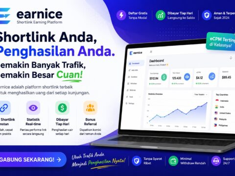 Mengenal Earnice.com: Cara Praktis Buat Cari Cuan dan Monetisasi di Dunia Digital